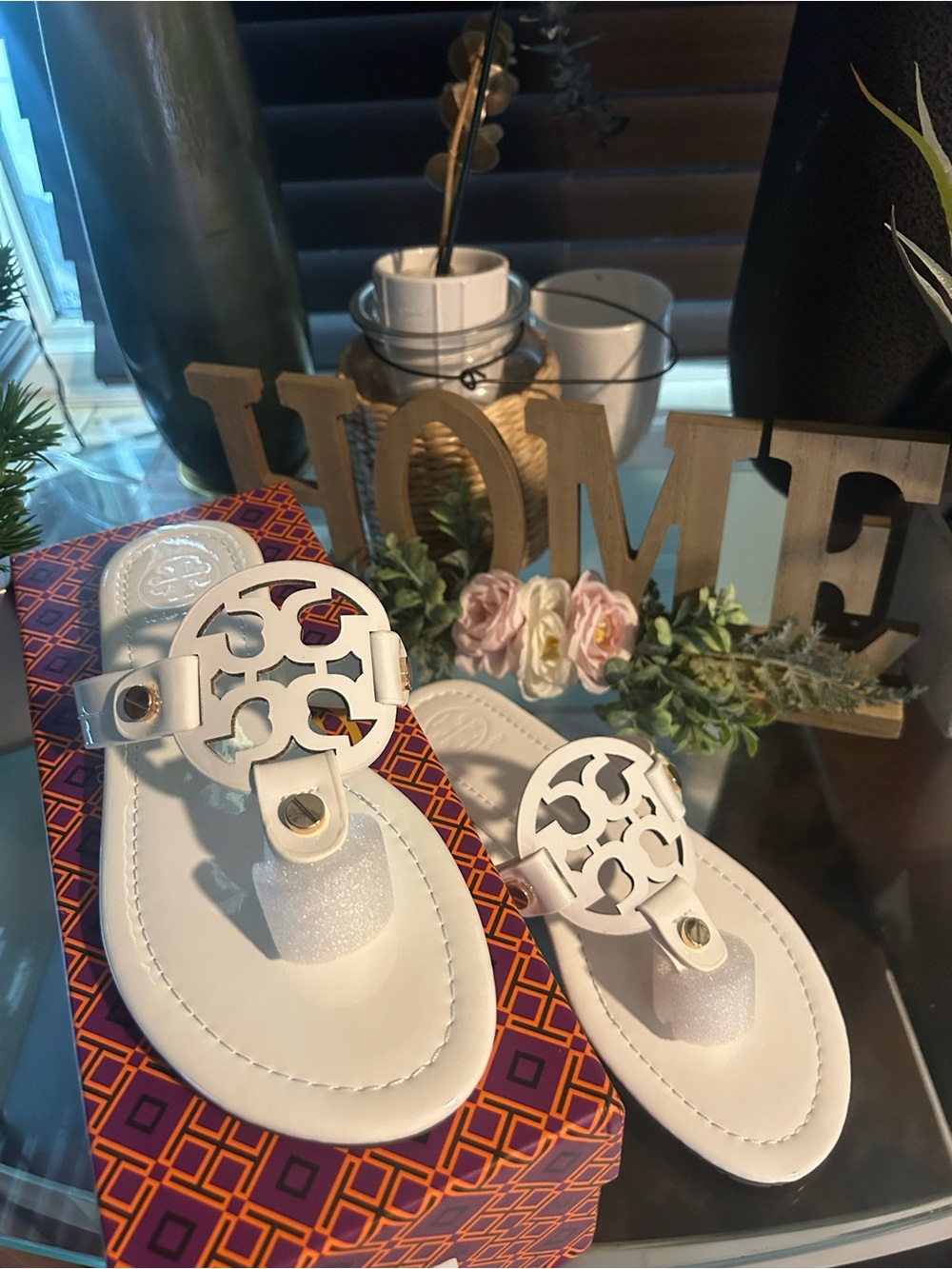 Tory Burch White sandals